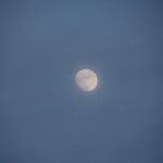 Full moon and scattered stars in a clear night sky – serene lunar scene - nbcreations