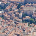 Overhead view of Dubrovnik’s old town rooftops with Adriatic Sea on the edge – Croatian cityscape - nbcreations