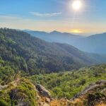 Mountain landscape in the Alps with green valleys and peaks – alpine scenery - nbcreations