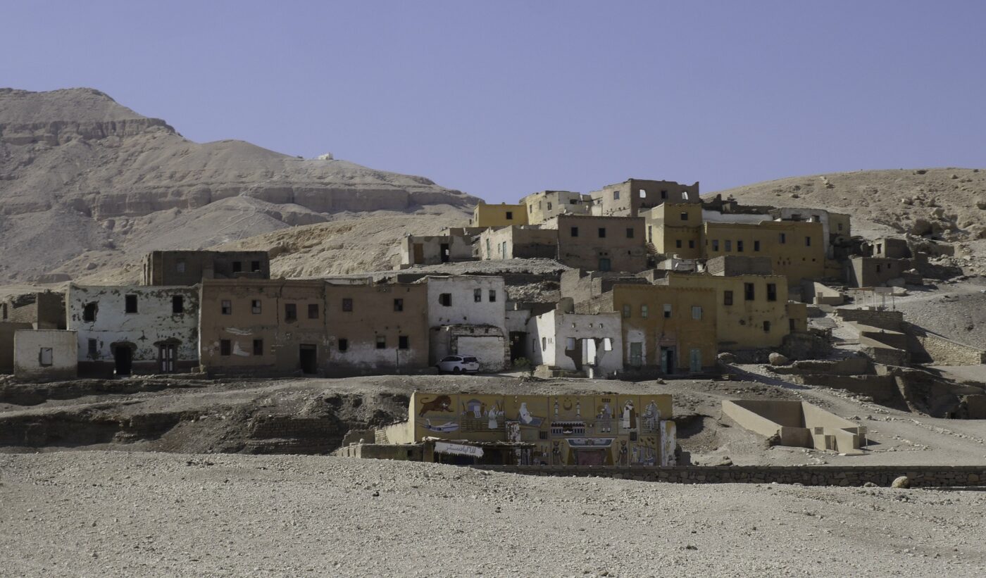 Desert village with traditional buildings NBCcréations