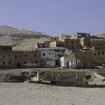 Desert village with traditional buildings NBCcréations