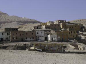 Desert village with traditional buildings NBCcréations
