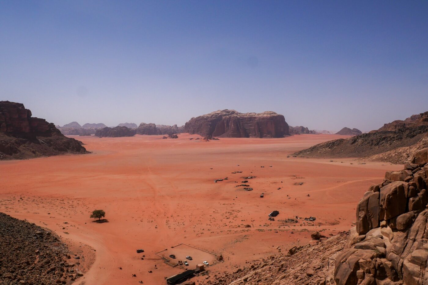 Desert landscape with distant mountains nbcreations