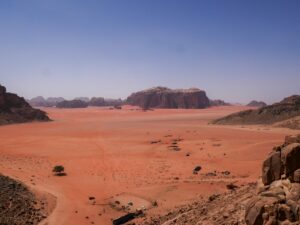 Desert landscape with distant mountains nbcreations