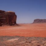 Desert landscape Wadi Rum Jordan scenic view nbcreations
