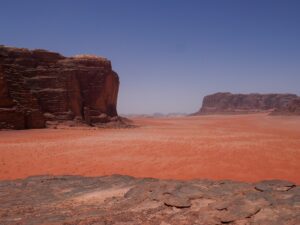 Desert landscape Wadi Rum Jordan scenic view nbcreations