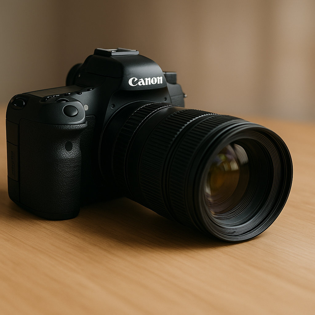 Realistic digital camera with lens – photography equipment - nbcreations